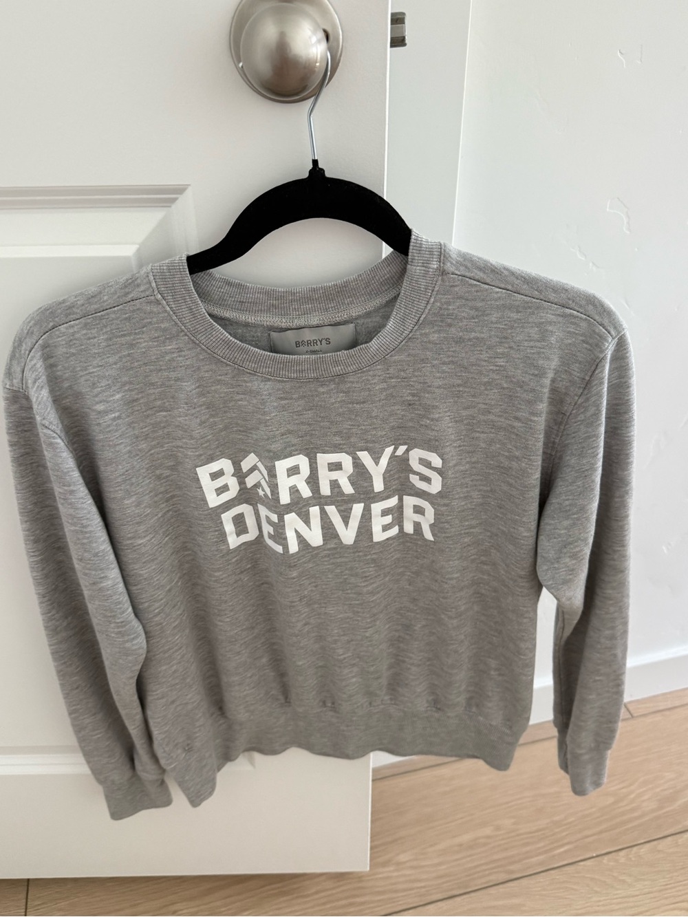 Barry’s bootcamp Denver Gray Crewneck Sweatshirt